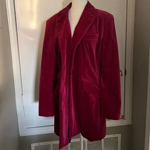 J. Peterman Red Velvet Jacket